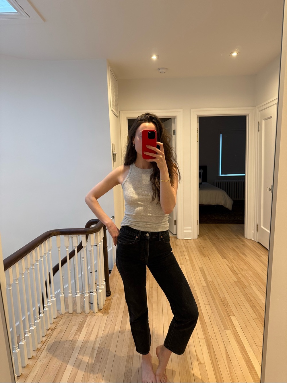 Citizens of Humanity straight crop Charcoal Gray Jeans
